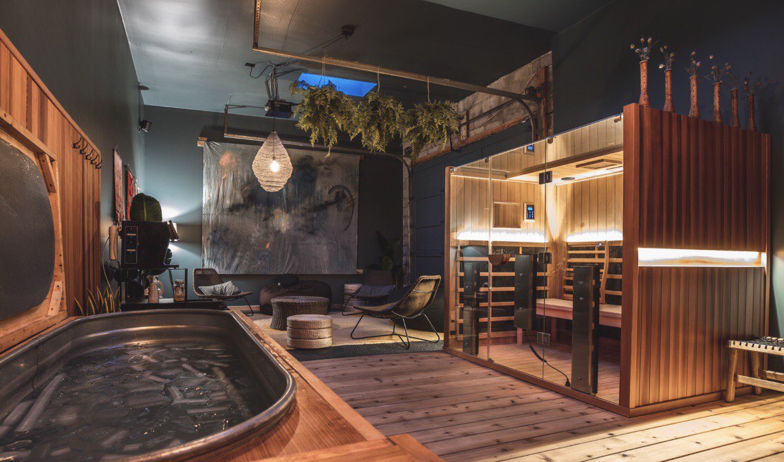 Othership bathhouse with ice bath and sauna